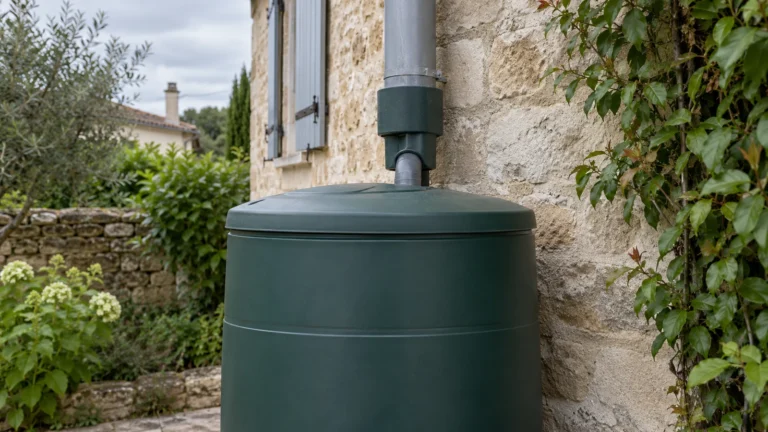 Cuve reliée à une descente de gouttière : pour récupérer l’eau de pluie, choisissez selon la place et vos usages.