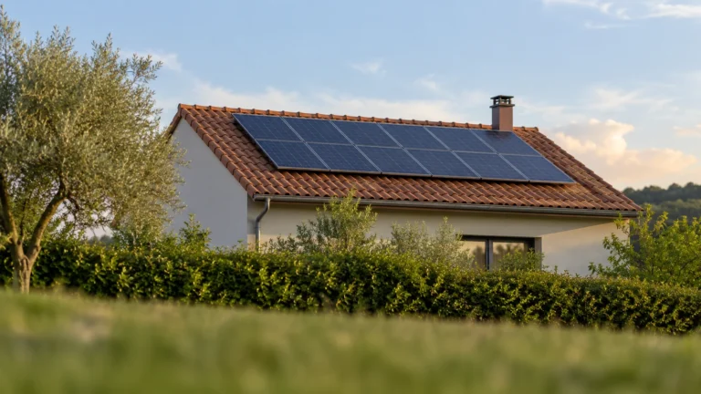 Panneaux solaires sur un toit : pour produire son électricité, vérifiez l’ensoleillement, vos usages et les démarches.